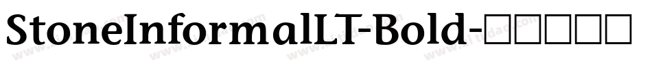 StoneInformalLT-Bold字体转换