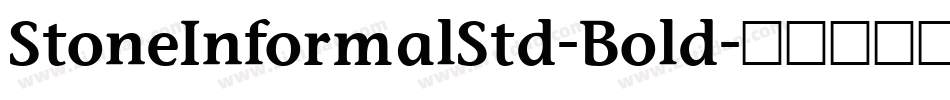 StoneInformalStd-Bold字体转换