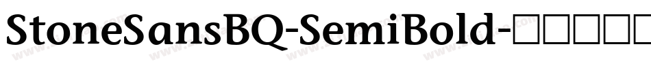 StoneSansBQ-SemiBold字体转换