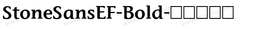 StoneSansEF-Bold字体转换