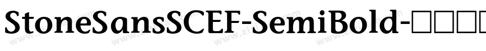 StoneSansSCEF-SemiBold字体转换