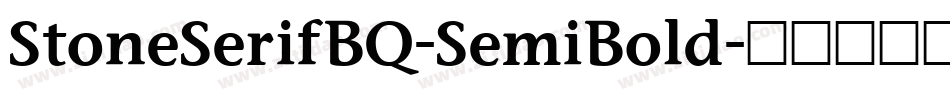 StoneSerifBQ-SemiBold字体转换