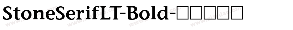StoneSerifLT-Bold字体转换