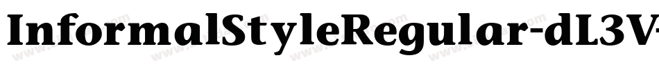 InformalStyleRegular-dL3V字体转换