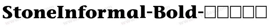 StoneInformal-Bold字体转换