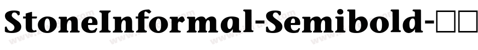 StoneInformal-Semibold字体转换