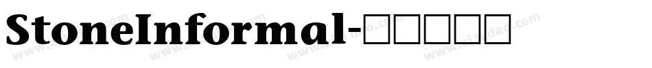 StoneInformal字体转换
