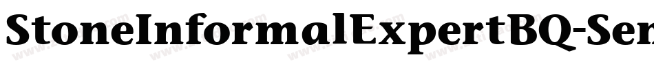 StoneInformalExpertBQ-SemiBold字体转换