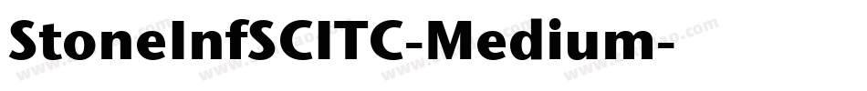StoneInfSCITC-Medium字体转换