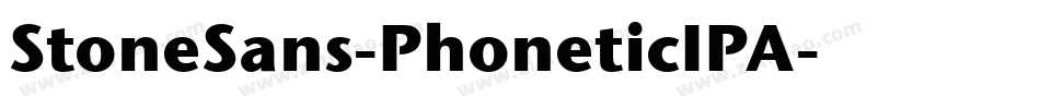 StoneSans-PhoneticIPA字体转换