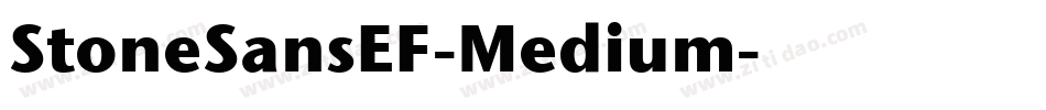 StoneSansEF-Medium字体转换
