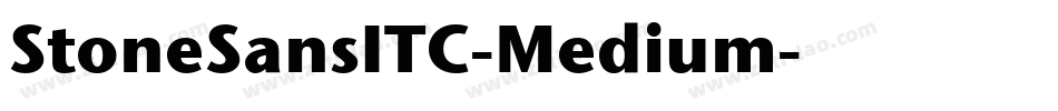 StoneSansITC-Medium字体转换