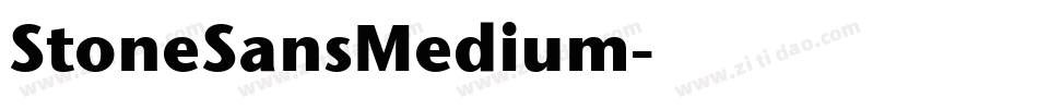 StoneSansMedium字体转换
