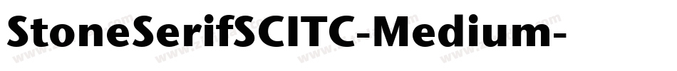 StoneSerifSCITC-Medium字体转换