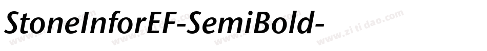StoneInforEF-SemiBold字体转换