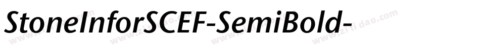 StoneInforSCEF-SemiBold字体转换