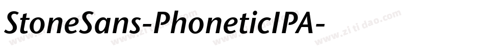 StoneSans-PhoneticIPA字体转换