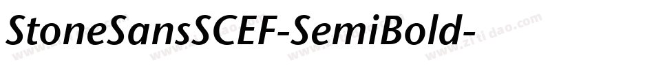 StoneSansSCEF-SemiBold字体转换