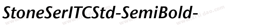 StoneSerITCStd-SemiBold字体转换