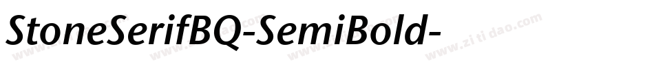 StoneSerifBQ-SemiBold字体转换