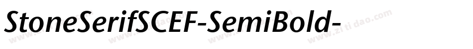 StoneSerifSCEF-SemiBold字体转换
