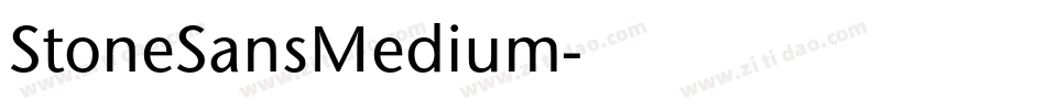 StoneSansMedium字体转换