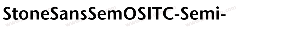 StoneSansSemOSITC-Semi字体转换