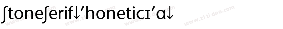 StoneSerif-PhoneticIPA字体转换