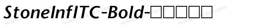 StoneInfITC-Bold字体转换