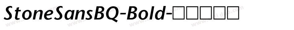 StoneSansBQ-Bold字体转换