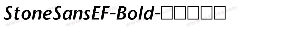 StoneSansEF-Bold字体转换