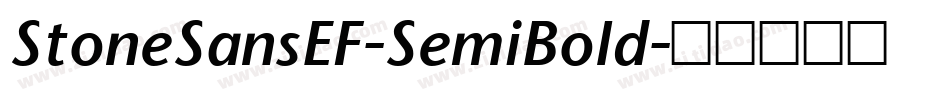 StoneSansEF-SemiBold字体转换