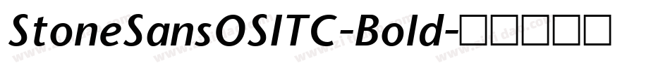 StoneSansOSITC-Bold字体转换