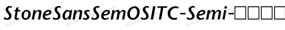 StoneSansSemOSITC-Semi字体转换