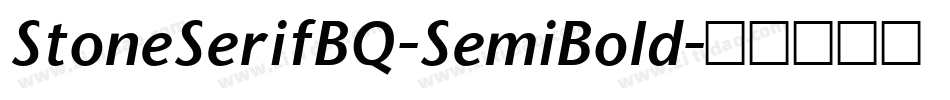 StoneSerifBQ-SemiBold字体转换