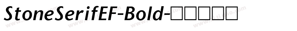 StoneSerifEF-Bold字体转换