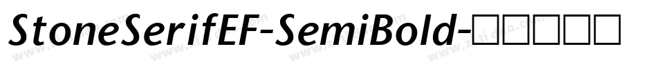 StoneSerifEF-SemiBold字体转换