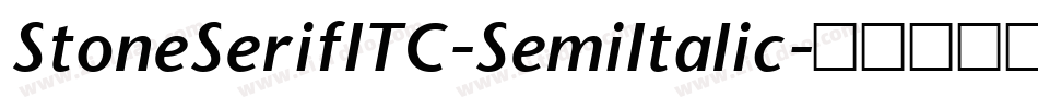 StoneSerifITC-SemiItalic字体转换