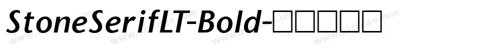 StoneSerifLT-Bold字体转换