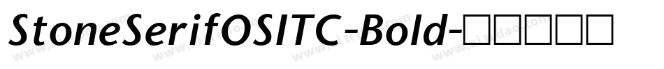 StoneSerifOSITC-Bold字体转换