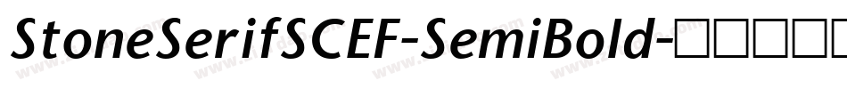 StoneSerifSCEF-SemiBold字体转换