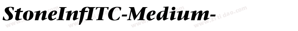 StoneInfITC-Medium字体转换