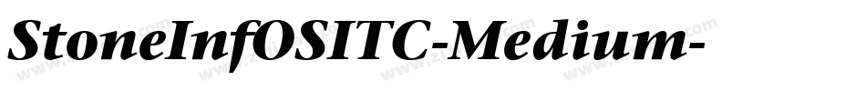 StoneInfOSITC-Medium字体转换