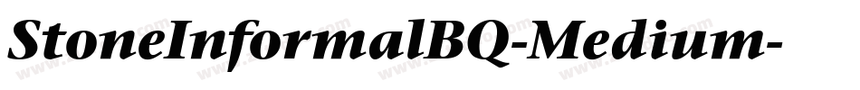 StoneInformalBQ-Medium字体转换