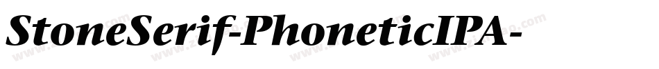 StoneSerif-PhoneticIPA字体转换