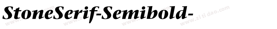StoneSerif-Semibold字体转换