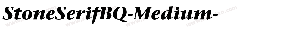 StoneSerifBQ-Medium字体转换
