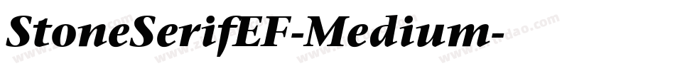 StoneSerifEF-Medium字体转换