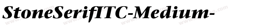 StoneSerifITC-Medium字体转换