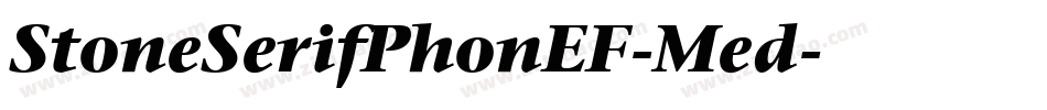 StoneSerifPhonEF-Med字体转换